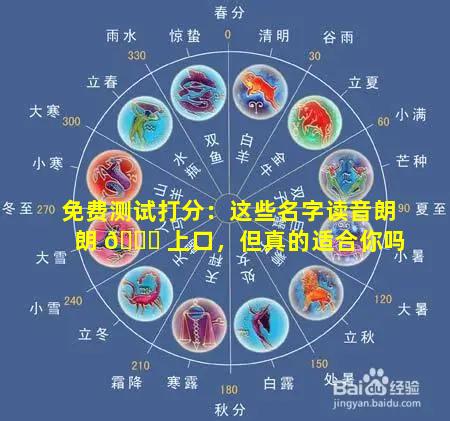 免费测试打分：这些名字读音朗朗 🐋 上口，但真的适合你吗